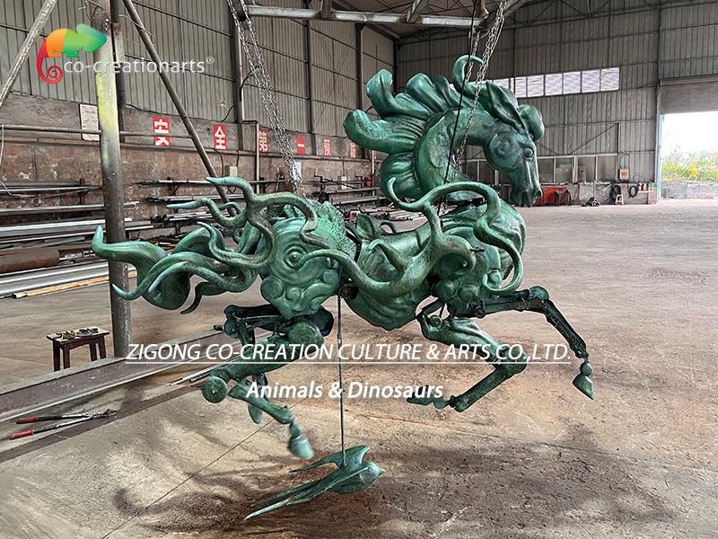 Customized Mechanical Horse For Museum Decoration Shopping Center