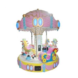 Quality Carousel Ride Kids Arcade Machine For 6 Players Fiberglass Material 350KG Weight wholesale
