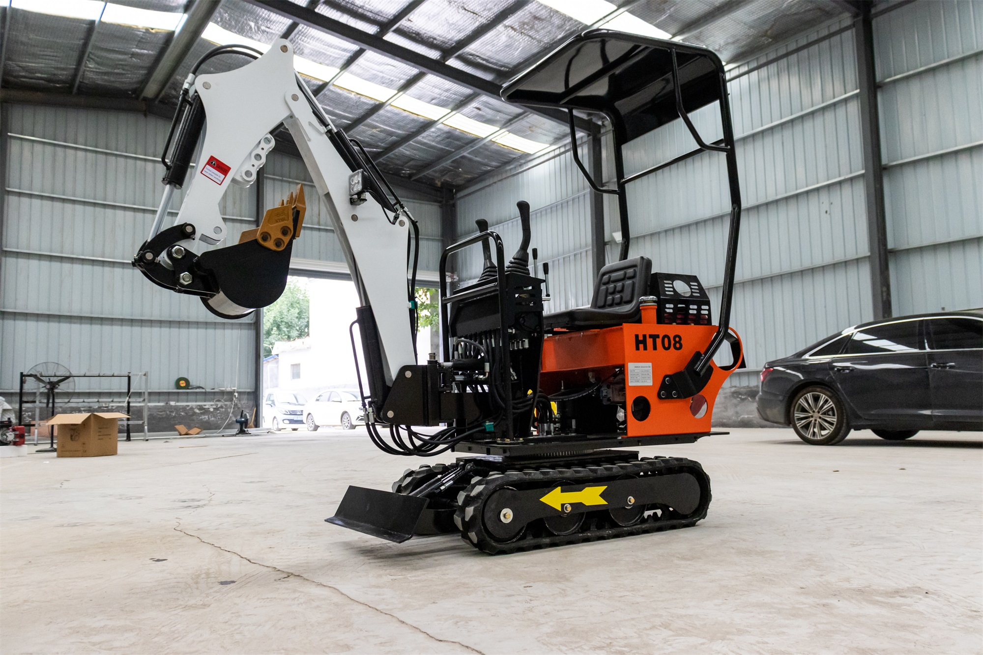 CHANGCHAI Engine 1 Ton Crawler Excavator Mini Digger with 1140mm Track Grounding Length