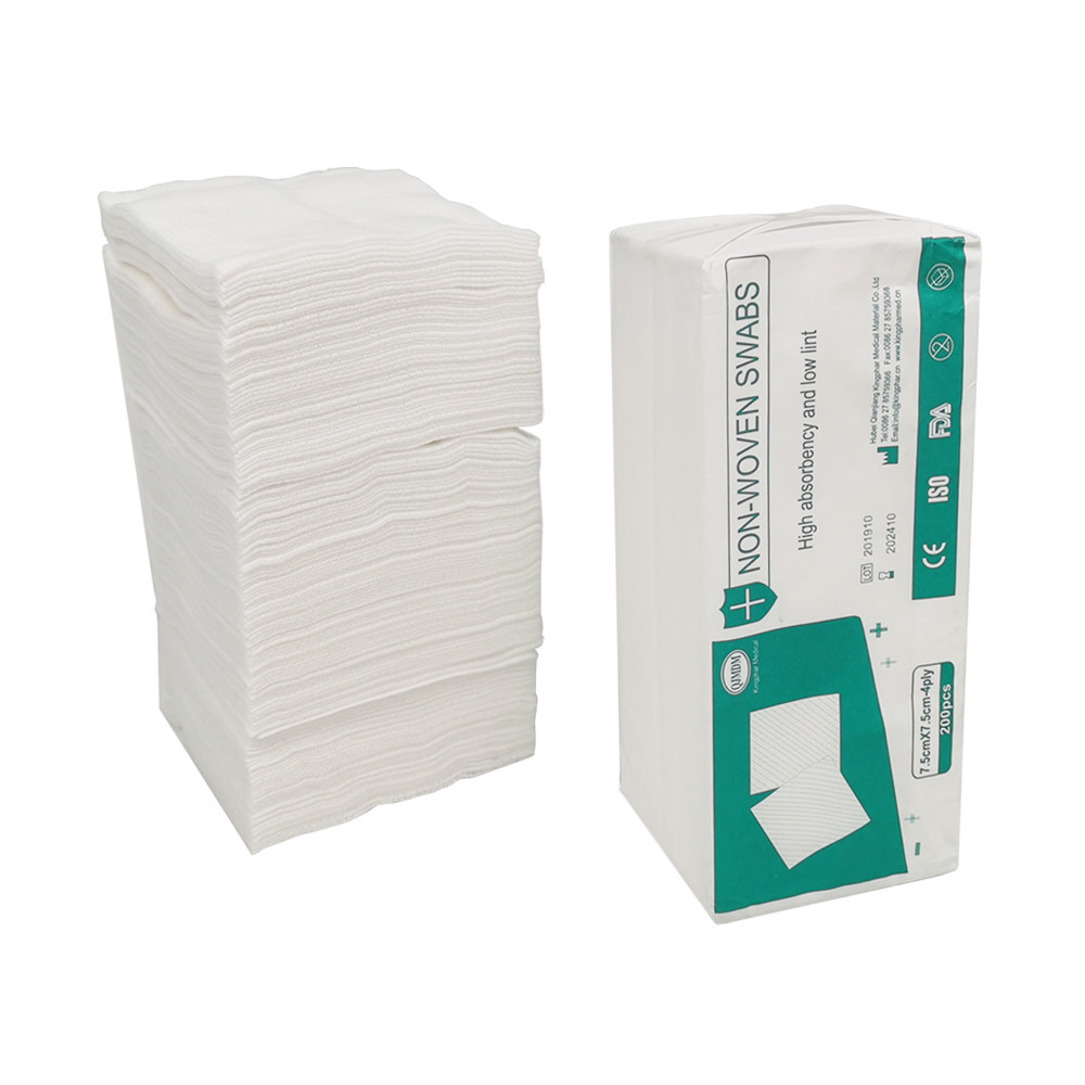 Disposable 4ply 7.5cmX7.5cm Non Woven Sponges