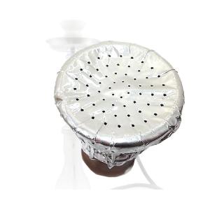 Quality Silver Roll Coconut Charcoal Aluminum Shisha Glass Hookah Bowl Hookah Heating Paper wholesale