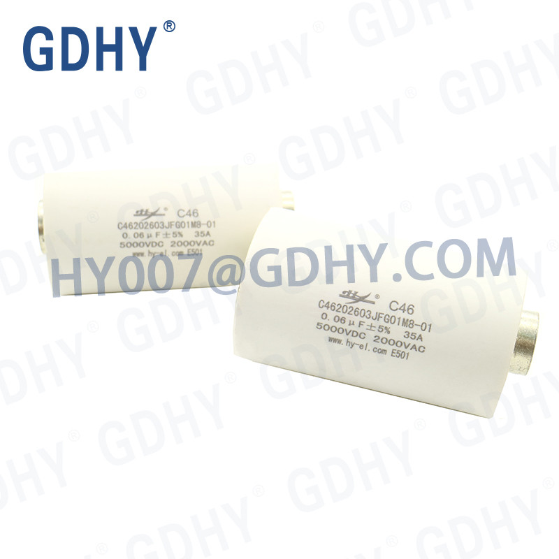 0.06UF 5000VDC 2000VAC 35A RESONANCE CAPACITOR HIGH FREQUENCY HIGH VOLTAGE