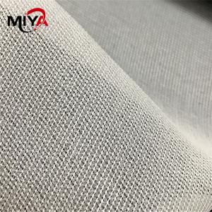 Quality White 100 Percent Polyester 38gsm Tricot Fusible Interlining wholesale