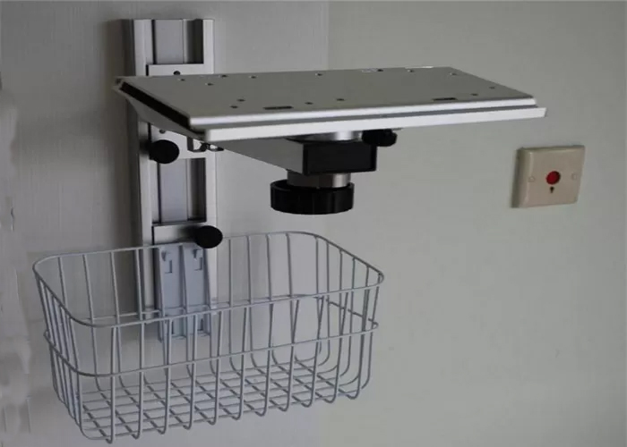 Aurora WM aluminum alloy adjustable arm touch screen monitor wall mount with basket