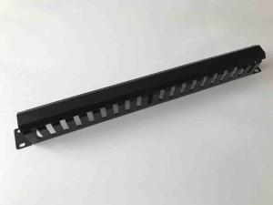 Quality 21 Inch Horizontal Cable Management , 1U Network Wire Management RoHS Comply wholesale