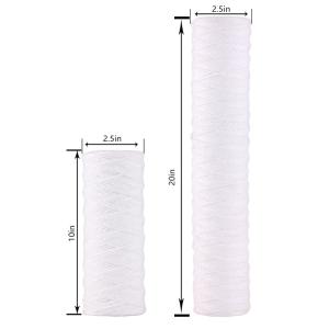 Quality 20/40 inch Big and Fat String Wound Filter Cartridge for Industrial Waste Water Treatment wholesale