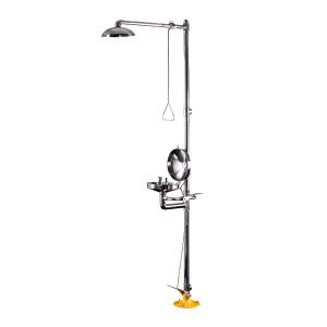 Quality Compound Emergency Eye Wash And Shower 304 Stainless Steel With Linkage Cover wholesale