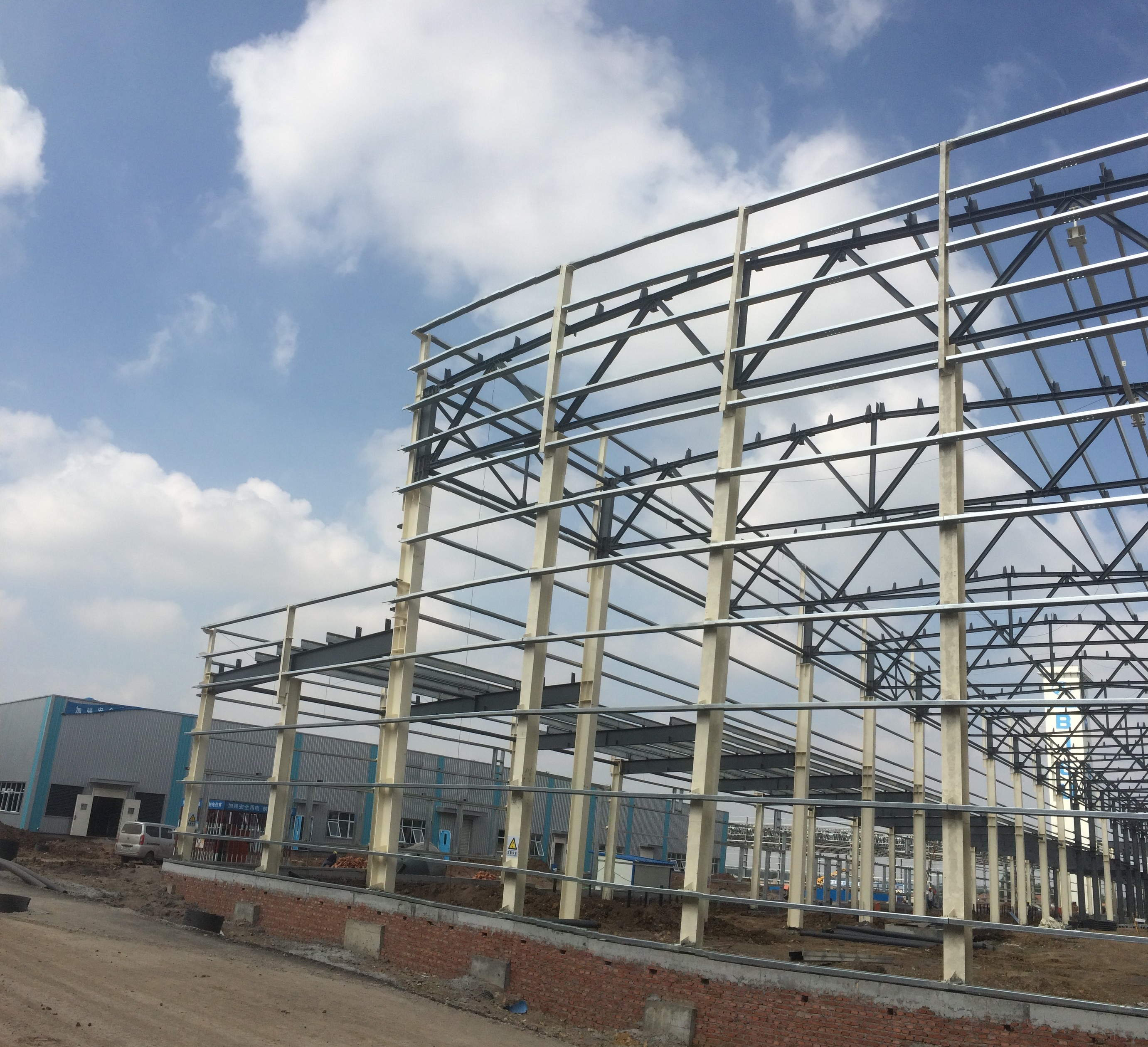 Warehouse Steel Frame Structure Pre-Assembled Steel Structure