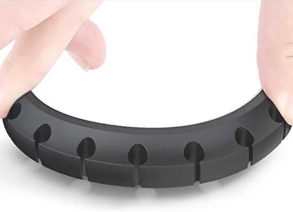 LFGB Practical Silicone Cable Clip, Desk Cable Manager Silicone USB Cable