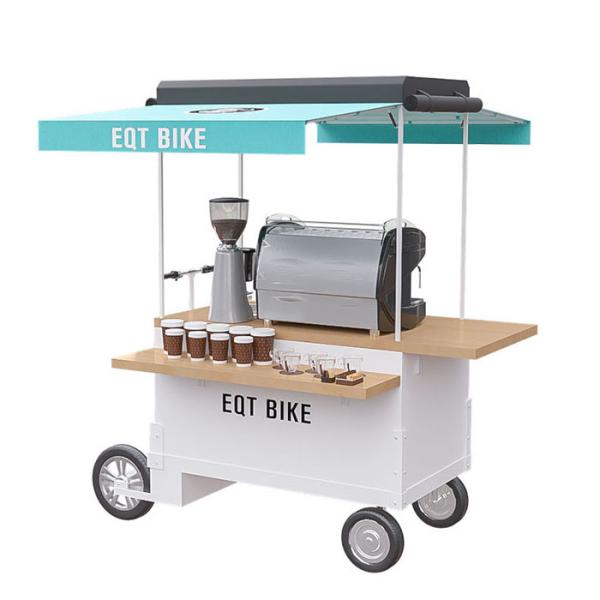 EQT Outdoor Coffee Cart , Commercial Coffee Cart With Strong Load Bearing