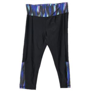 Quality Polyester / Spandex Black Yoga Pants , Anti - Bacterial Cool Yoga Pants wholesale