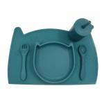 Non Slip BPA Free Silicone Baby Feeding Sets Bib LFGB