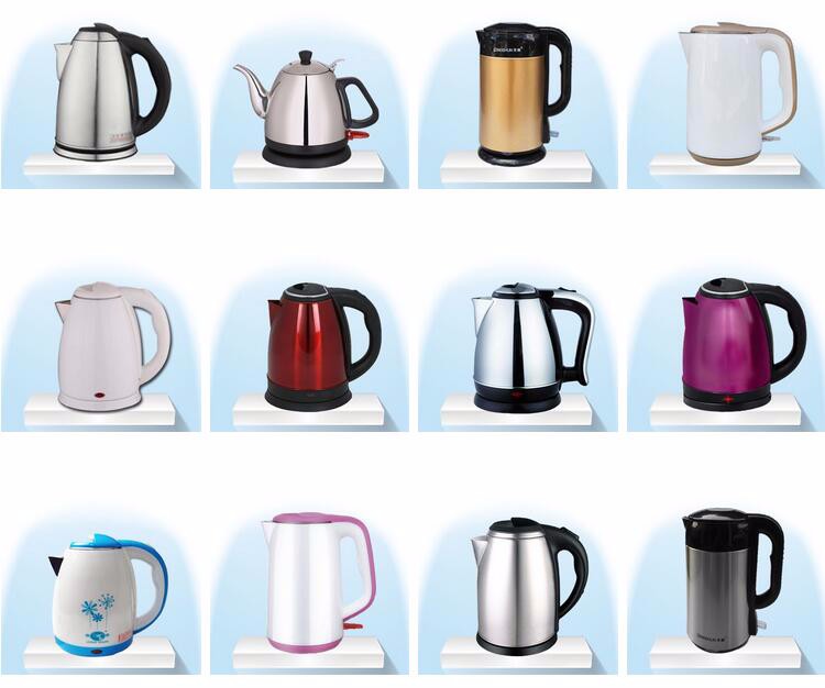 304 stainless steel black electric kettle
