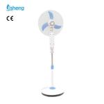 Rechargeable Adjustable Floor Fan With Led Light For Indoor And Outdoor