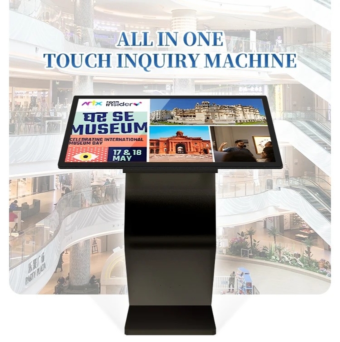 All In One Customer Service Kiosk Touch Screen Android Windows 21.5 32 43 55''
