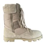 GENUINE LEATHER Midsole Outdoor Men's Black Protection Boots for Canvas Camping