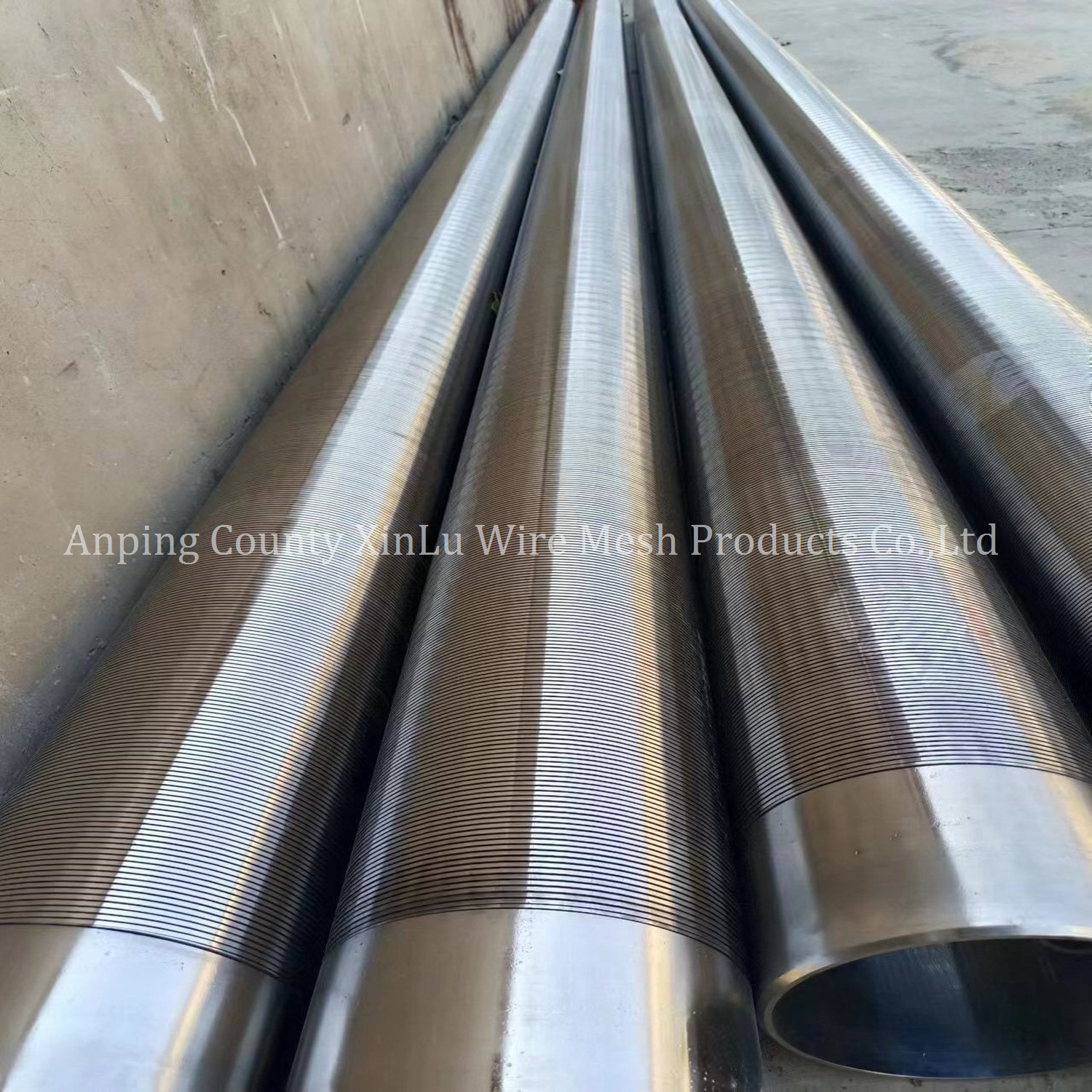 Johnson Wedge Wire Screen Pipe Anti Rust Continuous Slotted Steel Tube