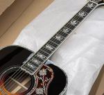 Custom Sunburst Color SJ200 ALL Solid Wood Jumbo Acoustic Guitar Crown Monarch