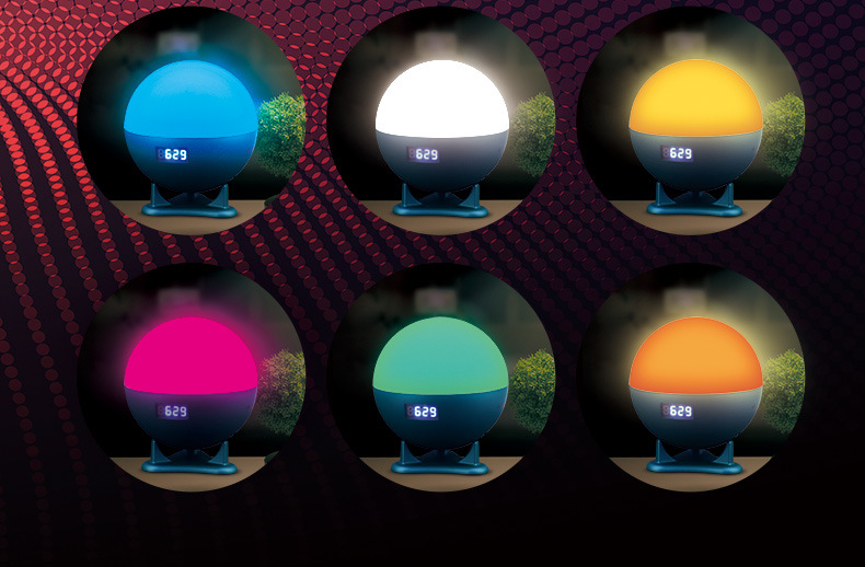 Tuya Wifi Smart Night Light For Mom and Baby Bedside White Noise Music Aid Sleep Wake Up Light Alarm Clock