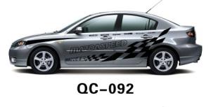 Quality Reflective Car Body Sticker QC-092E / PVC Water Proof Car Decoration wholesale