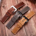 Watch band leather wrist strap watch accessories pin buckle strap 20mm22mm24mm