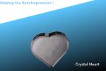 glass heart/christmas gift/crystal crafts/crystal heart/glass crafts