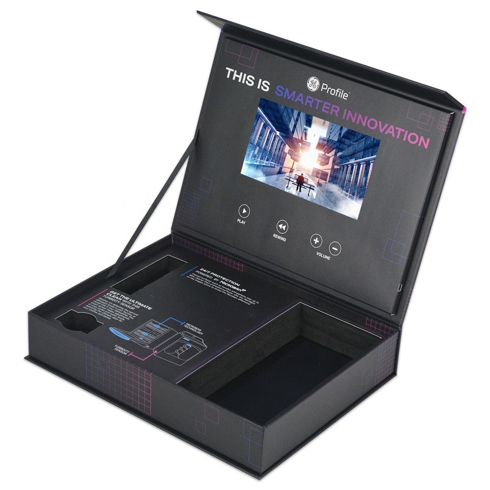 LCD Screen Greeting Video Gift Box Mail Box Factory Price Customized for Advertising Business Marketing White 7 Inch Car
