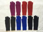 Waffle Stitch Knitted Gloves With Fingers Warm One Size Cashmere Material