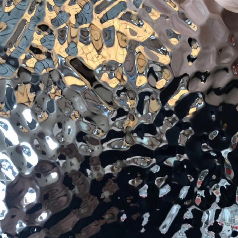 Wall Decoration Stainless Steel Sheet Water Ripple Pattern Thickness 0.3 - 3.0mm SS Sheet