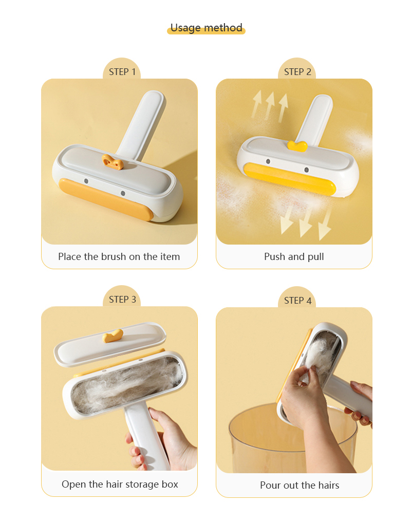 Pet Hair Cleaning Reusable Lint Duck Remover Brush Roller Hassle-Free Cleaning