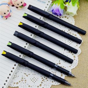 Quality Gel pen,Promotional gel-ink pen with cap,black rubber gel-ink pen, wholesale