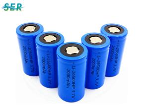 Quality ICR26500 3.7 Volt Lithium Ion Battery 26500 2000mAh High Discharge Rate 10C wholesale