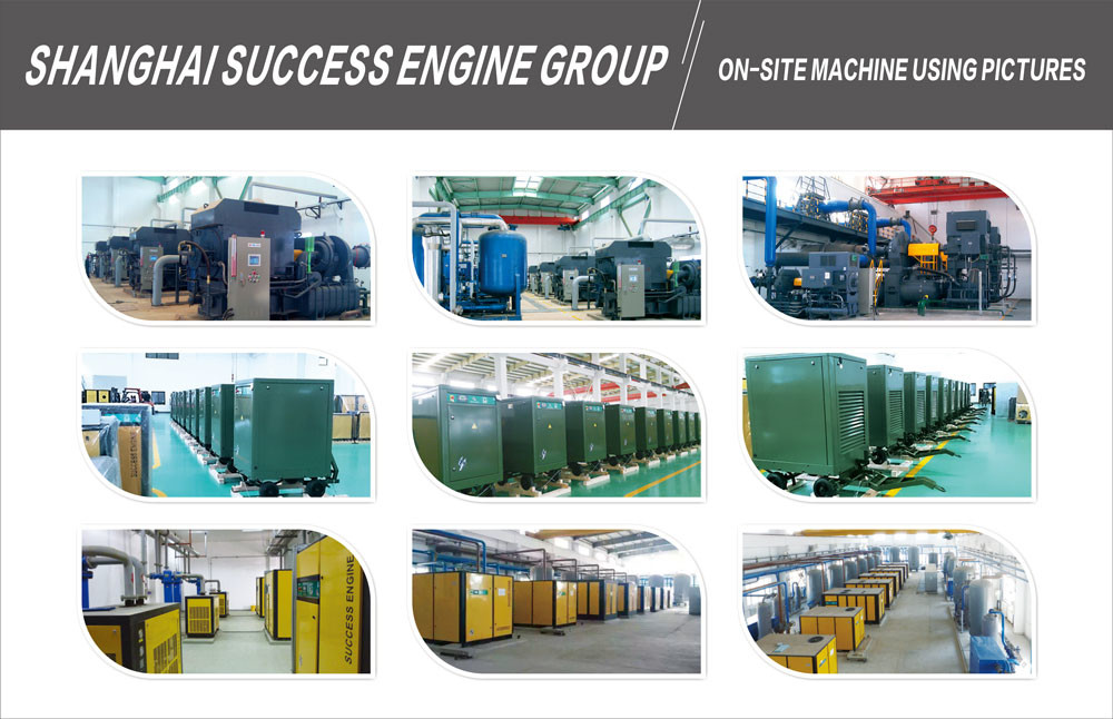 IP55 122HP Air Cooling VFD Single Screw Air Compressor