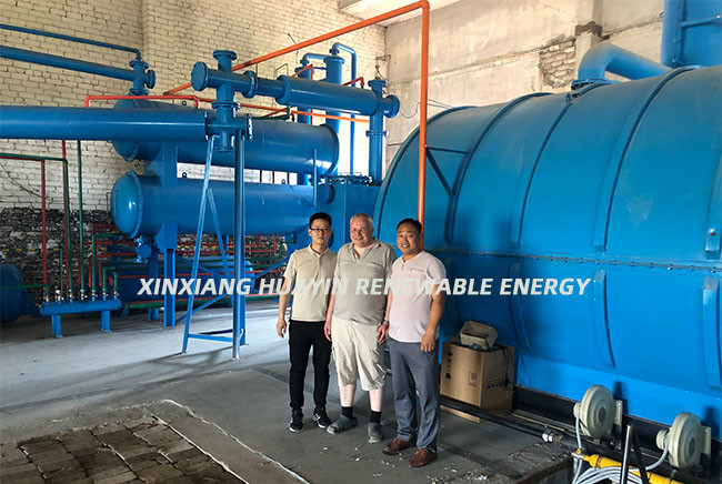 Catalyst Diesel Huayin Tyre Pyrolysis Equipment Bangladesh