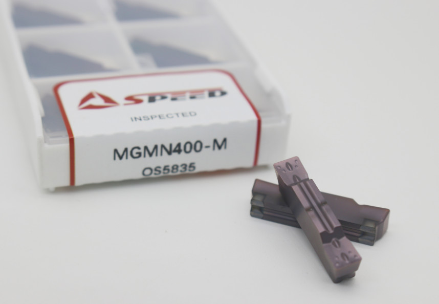 Parting 2mm Cvd Coated Inserts MGMN200 MGMN500 Black Color