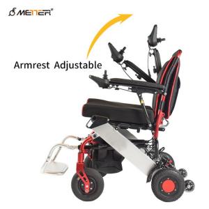 Quality Brush Motor Light Foldable Electric Wheelchair For Disabled Elderly wholesale