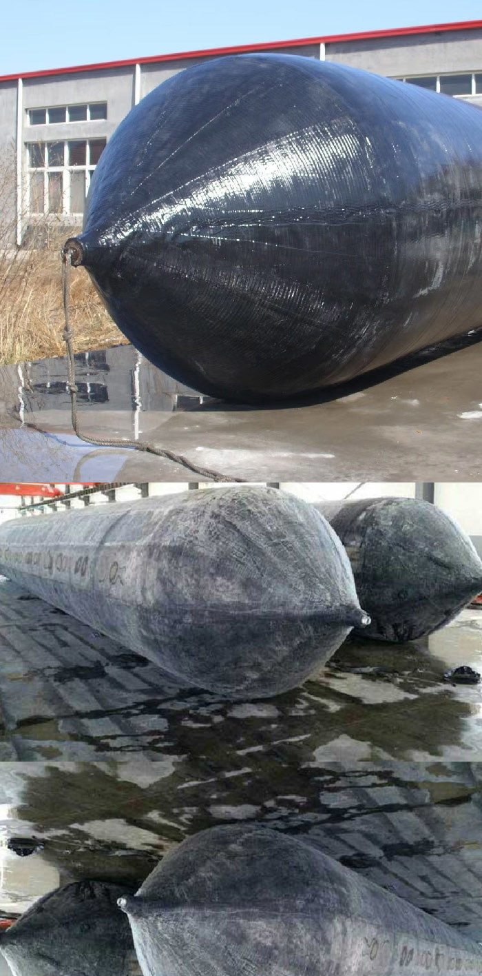 Durable Marine Rubber Ship Airbag For Boat Launching