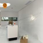 2Person Solid Surface Hotel Counter Table Regular Reception Station Desk