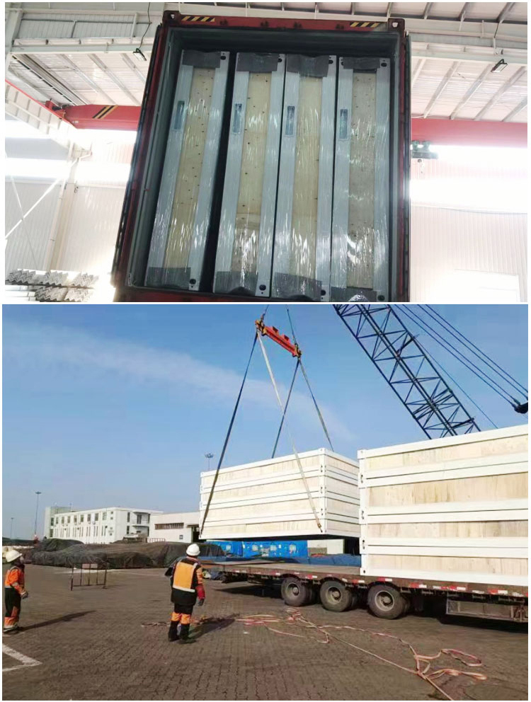 Convenient Sandwich Panel Wall Flat Pack Prefab Houses For Construction Site Easy Setup