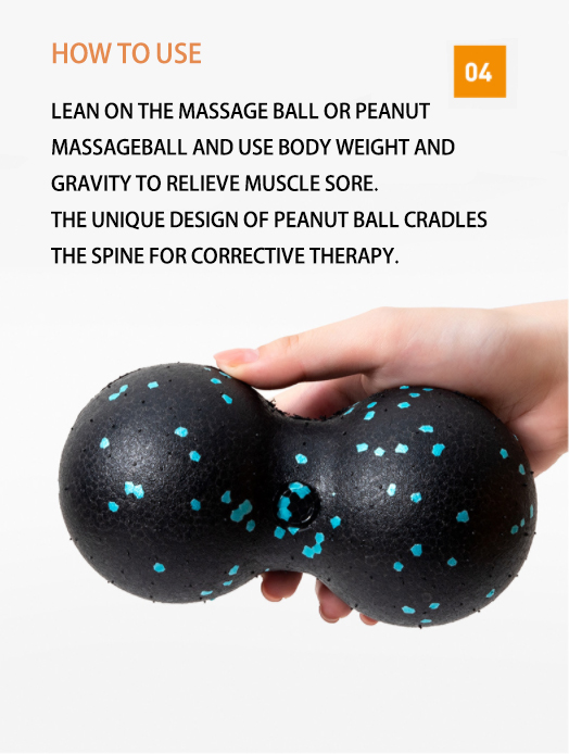 24CM Adjustable EPP Peanut Foam Roller Ball For Back Massage Roller Body Buliding