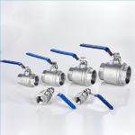 Female Connection SS304 DN65 Stainless Steel Pipe Fitting Manual Control Ball
