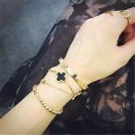 diamonds of kelly bracelet 18kt gold with white gold or yellow gold