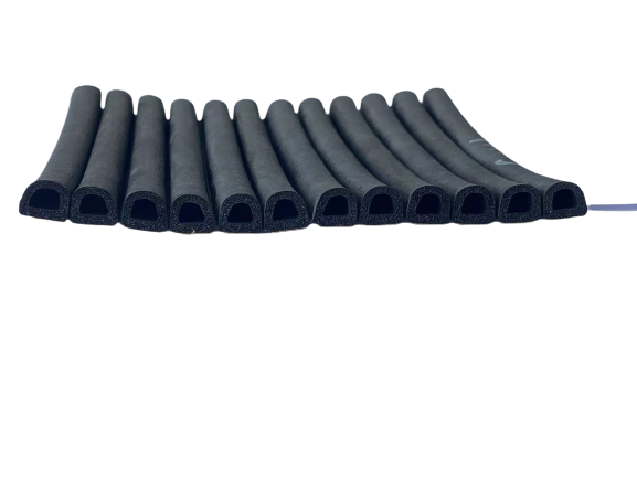Customizable Hardness D Type EPDM Foam Self-Adhesive Rubber Sealing Strip for Doors and Windows