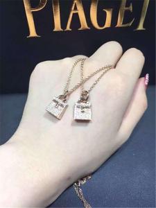 Quality full diamonds of kelly bag necklace 18kt gold with white gold or yellow gold wholesale