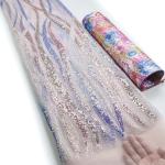 Wholesale price bridal beaded lace fabric mesh african lace fabric for wedding