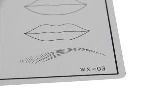 Quality Eyebrows , Eyeliners And Lips Full Set Of Semi - Permanent Makeup Practice Skin PU Material wholesale