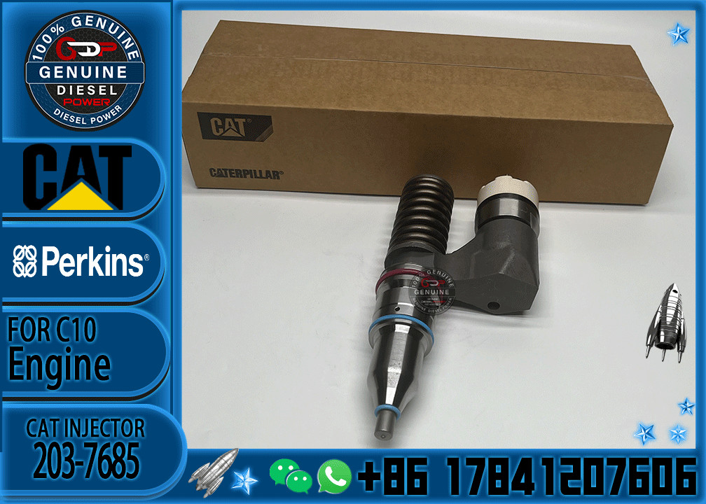 Diesel fuel injector 10R-1258 c12 injector 203-7685 2037685 for caterpillar c12 injector