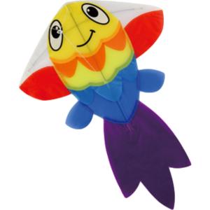 Quality Gold Fish Pattern Polyester 5bft Kids Flying Kites wholesale
