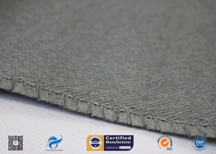 1150g C-Glass Grey Silicone Coated Fiberglass Fabric With High Temperature