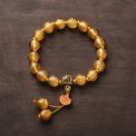 Hot Selling Flower Glaze Color Bead Bracelet New Ethnic Style Literary Ceramic